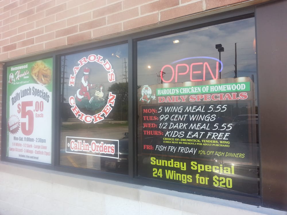 HAROLD’S CHICKEN SHACK CLOSED near 18350 Kedzie Ave, Homewood, Illinois Chicken Wings