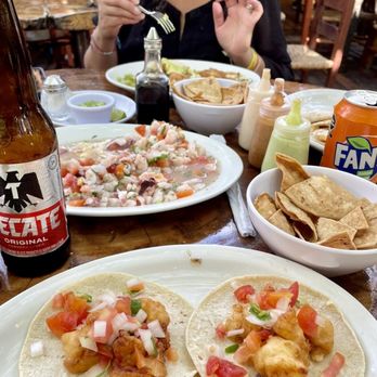 La Cueva del Pescador - The fish tacos, mixed seafood ceviche and the chicken quesadilla were fantastic! - Seafood Near Me - Akumal, ROO La Cueva del Pescador - The fish tacos, mixed seafood ceviche and the chicken quesadilla were fantastic! - Seafood Near Me - Akumal, ROO