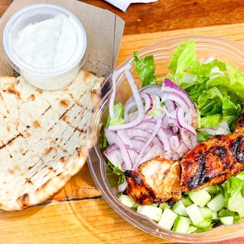Stella's Grocery - Souvlaki Bowl with Grilled Chicken, Tzatziki, and a Side Pita - Grocery Near Me - Richmond, Virginia Stella's Grocery - Souvlaki Bowl with Grilled Chicken, Tzatziki, and a Side Pita - Grocery Near Me - Richmond, Virginia