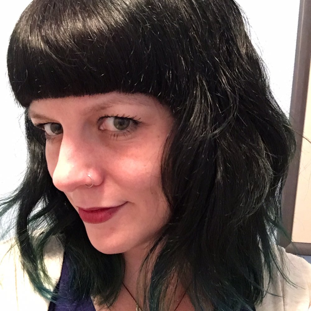 Halo Designs - Though the lighting isn't all that great, this beautiful cut and green balayage is amazing! - Hair Salons Near Me - Vancouver, Washington Halo Designs - Though the lighting isn't all that great, this beautiful cut and green balayage is amazing! - Hair Salons Near Me - Vancouver, Washington