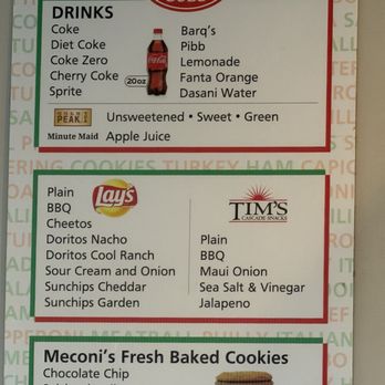 Meconi's Italian Subs - Menu - Italian Near Me - Olympia, Washington