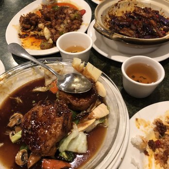 Szechuan First Restaurant - Fried Tofu, Garlic Eggplant, and a chicken dish (can't remember the name). - Szechuan Near Me - Kent, Washington Szechuan First Restaurant - Fried Tofu, Garlic Eggplant, and a chicken dish (can't remember the name). - Szechuan Near Me - Kent, Washington