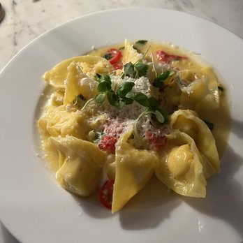 Bar Enza - Delicious vegetarian summer corn tortelli - Italian Near Me - Cambridge, Massachusetts