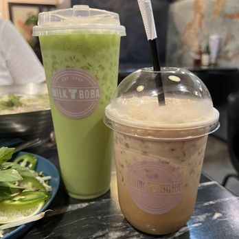 Pho Momma - Coco green Thai tea and Vietnamese iced latte - Noodles Near Me - Sacramento, California