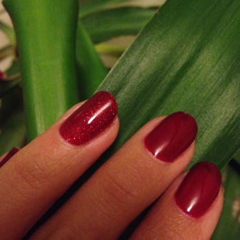Mink - XMAS STYLE in deep red - Nail Salons Near Me - Dublin, D Mink - XMAS STYLE in deep red - Nail Salons Near Me - Dublin, D