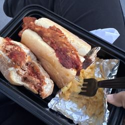 Vitos Gourmet Deli - Chicken Parmigiana and Mac and cheese