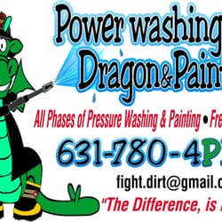 Power Washing Dragon and Painting