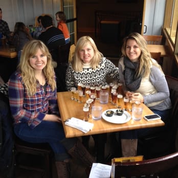 Blue Mountain Brewery - Sisters enjoying their flights - Brewpubs Near Me - Afton, Virginia