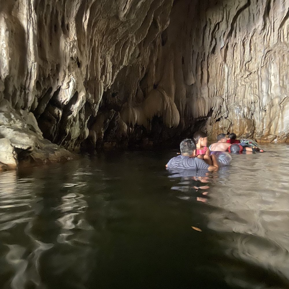 A floatie helps since it does get deep in spots. where you can step it's rocky, so water shoes help as well. A floatie helps since it does get deep in spots. where you can step it's rocky, so water shoes help as well.
