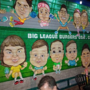 Big League Burgers - Love the cub art work - Burgers Near Me - Chicago, Illinois