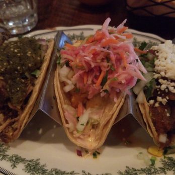 Taco Diablo - Carnitas, spicy shrimp, and brisket taco - Mexican Near Me - Evanston, Illinois Taco Diablo - Carnitas, spicy shrimp, and brisket taco - Mexican Near Me - Evanston, Illinois