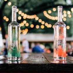 Front Porch Distillery - Tall Pines Pepper Vodka & Tall Pines Watermelon Vodka. Available in bottles to-go or cocktails in the Tasting Room.