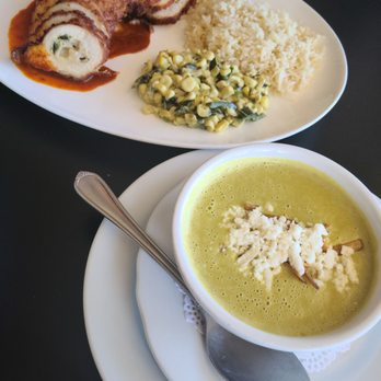 Sazon Mexican Home Cooking - Roasted Poblano Cream Soup and Signature Pollo Sazon - Mexican Near Me - Garland, Texas Sazon Mexican Home Cooking - Roasted Poblano Cream Soup and Signature Pollo Sazon - Mexican Near Me - Garland, Texas