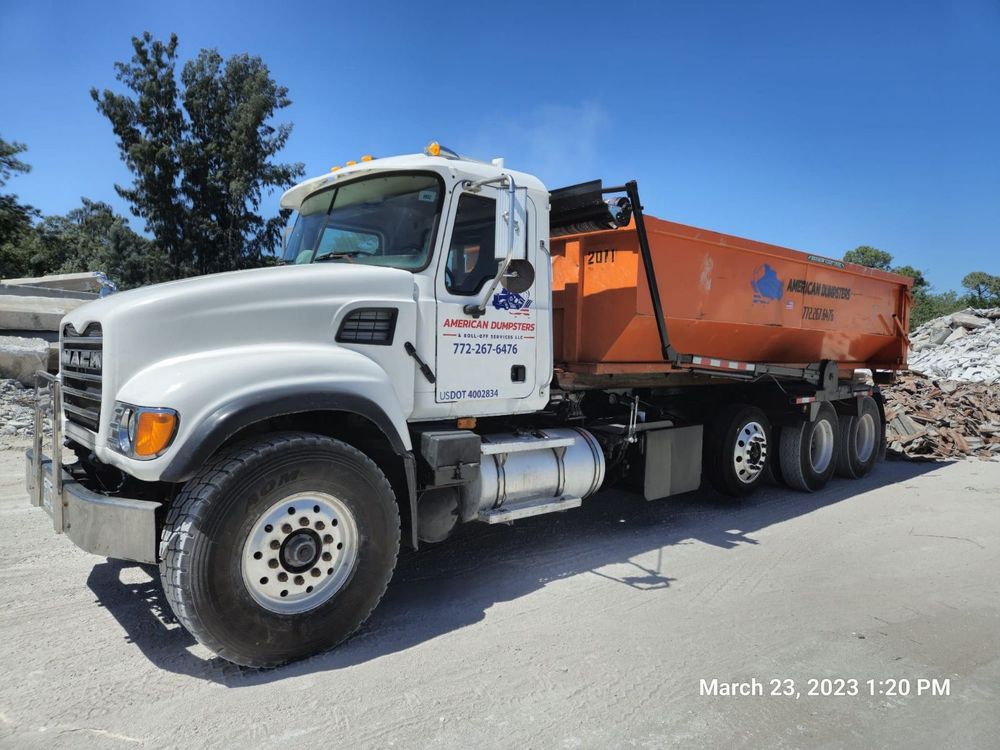 Slide of American Dumpsters and Roll off Services