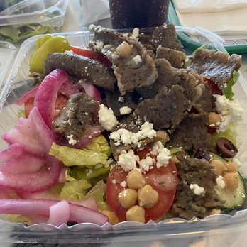 Go Pita - Greek Salad with 4 ounces Baaf/Lamb Meat - 3 - Falafel Near Me - Fort Myers, Florida Go Pita - Greek Salad with 4 ounces Baaf/Lamb Meat - 3 - Falafel Near Me - Fort Myers, Florida