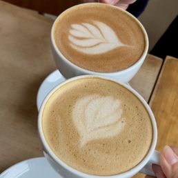 oat cappucino and mocha
