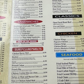 Auburndale Main Street Diner - Menu 7/19/21 - Diners Near Me - Auburndale, Florida Auburndale Main Street Diner - Menu 7/19/21 - Diners Near Me - Auburndale, Florida