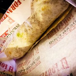 El Ranchero's - This is their chili verde burrito. The meat is very small and I think they mixed my order up and gave me carne asada instead.