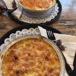 Front-carbonara. Back-lobster mac'n cheese