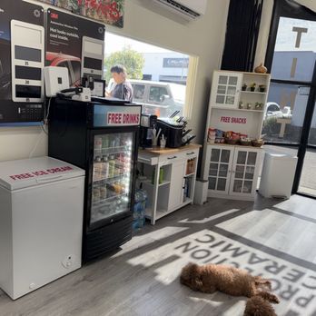 First Tint - All the amenities included in the waiting room! - Car Window Tinting Near Me - Rowland Heights, California First Tint - All the amenities included in the waiting room! - Car Window Tinting Near Me - Rowland Heights, California