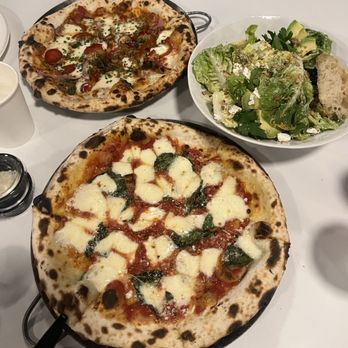 The Parlor - Margherita Pizza+Sausage & Peppers Pizza and a Green Goddess Salad - Pizza Near Me - Tustin, California The Parlor - Margherita Pizza+Sausage & Peppers Pizza and a Green Goddess Salad - Pizza Near Me - Tustin, California