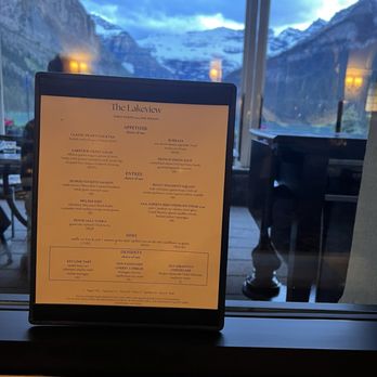 Lakeview Lounge - Menu - Canadian (New) Near Me - Lake Louise, Alberta