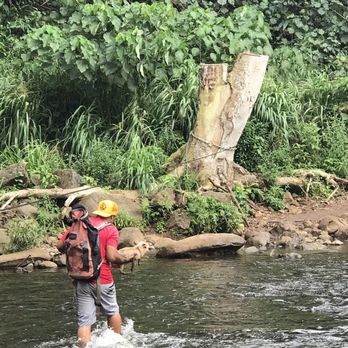 Ali'i Kayaks - One of the water crossings - Tours Near Me - Kapaa, Hawaii Ali'i Kayaks - One of the water crossings - Tours Near Me - Kapaa, Hawaii