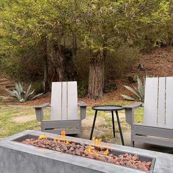 boon hotel + spa - Fire pit outside the glamping tents - Hotels Near Me - Guerneville, California