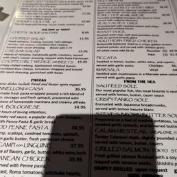 a menu with a shadow a menu with a shadow