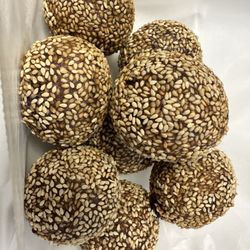Pinay Good-Eats - Ube Buchi (Ube Sesame Ball)