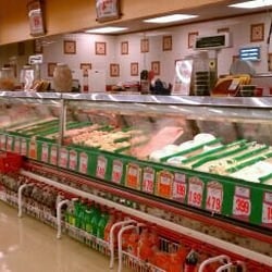 Meat counter.