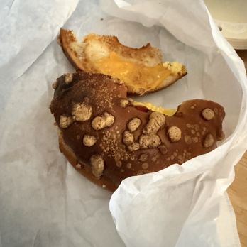Boardwalk Bagels - Cheese bagel is burnt and hard. - Cafes Near Me - Cypress, California