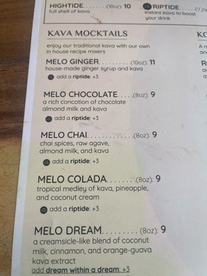 Menu photo 4 Melo Melo Kava Bar Oakland, CA Menu photo 4 Melo Melo Kava Bar Oakland, CA
