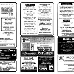 Savages Bar And Grill - Menu 12/21/2021