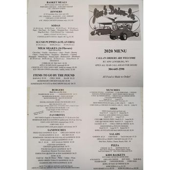Jim's Drive In - Menu - American Near Me - West Lewisburg, West Virginia Jim's Drive In - Menu - American Near Me - West Lewisburg, West Virginia