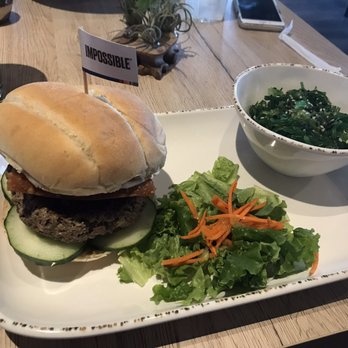 Seed Shack - Pb&j Impossible Burger, with a wonderful wonton crisp and the best peanut butter and jelly I've ever tasted. - Vegan Near Me - Gilbert, Arizona Seed Shack - Pb&j Impossible Burger, with a wonderful wonton crisp and the best peanut butter and jelly I've ever tasted. - Vegan Near Me - Gilbert, Arizona
