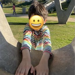 Kid with fresh haircut