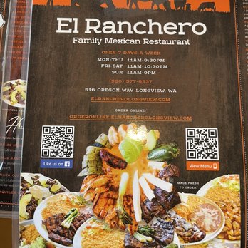 El Ranchero - Menu - Mexican Near Me - Longview, Washington