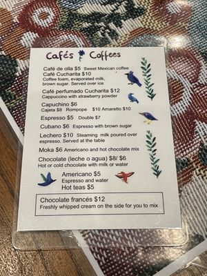 Menu photo 1 Cucharita Houston, TX