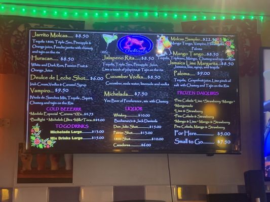 Menu photo 1 Los Molcas Taco Bar And Grill Arlington, TX Menu photo 1 Los Molcas Taco Bar And Grill Arlington, TX