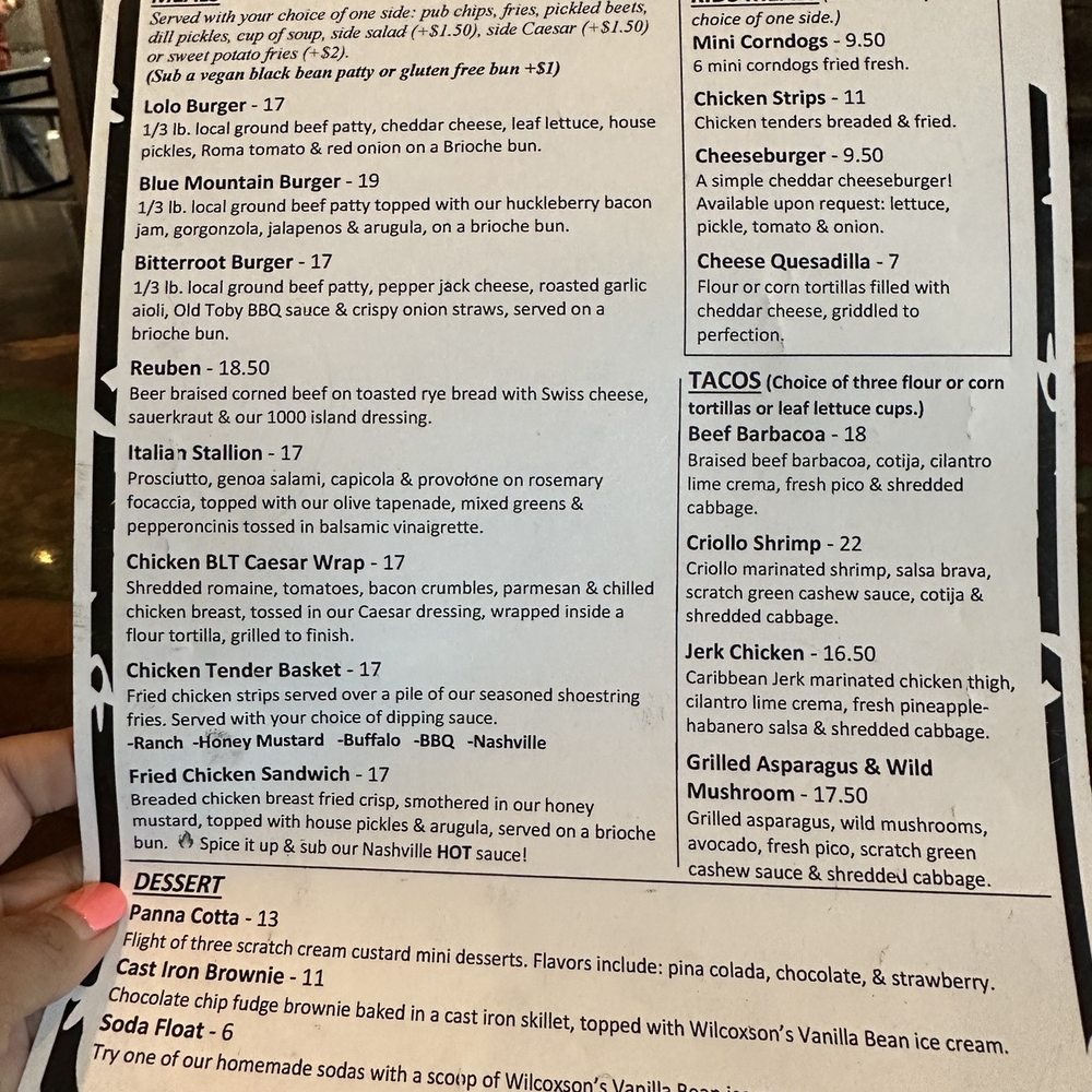 Menu Menu