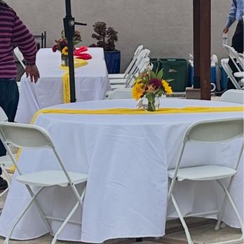 DLB Party Rentals - Rectangular and round tables supplied by DLB Party Rentals. - Party Equipment Rentals Near Me - Whittier, California