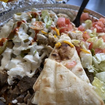 The Halal Guys - Combo Platter (Chicken & Gyro) - Halal Near Me - Aurora, Colorado The Halal Guys - Combo Platter (Chicken & Gyro) - Halal Near Me - Aurora, Colorado