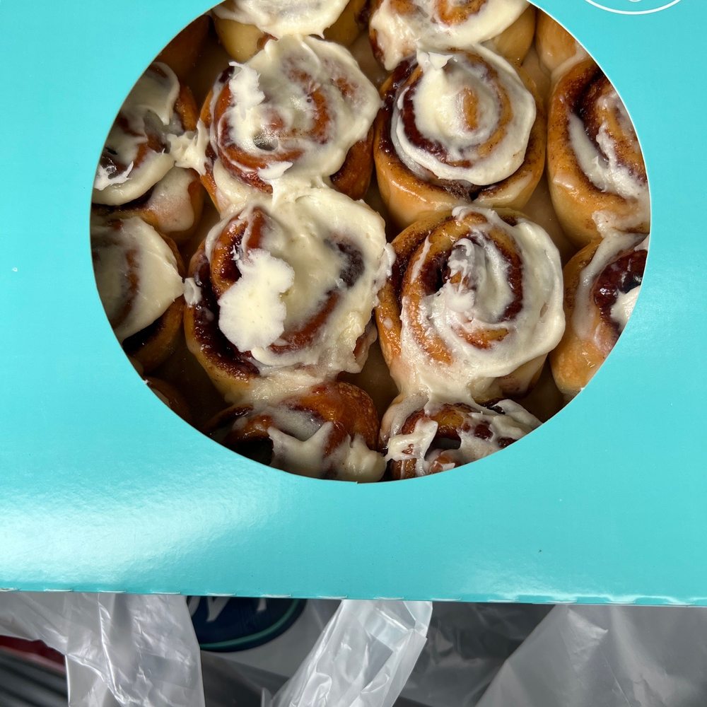 Cinnabon - a box of cinnamon rolls - Bakeries Near Me - Tehachapi, California
