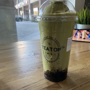 Tea Top - Macha slushy with Boba - Bubble Tea Near Me - Atlanta, Georgia Tea Top - Macha slushy with Boba - Bubble Tea Near Me - Atlanta, Georgia