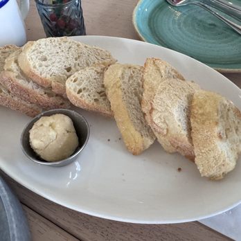 Cable Wharf - Sourdough bread with maple butter - Seafood Near Me - Halifax, Nova Scotia Cable Wharf - Sourdough bread with maple butter - Seafood Near Me - Halifax, Nova Scotia