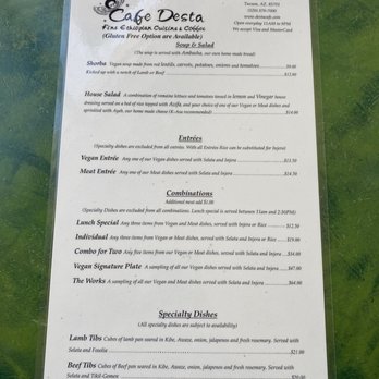 Cafe Desta - Menu - Coffee & Tea Near Me - Tucson, Arizona