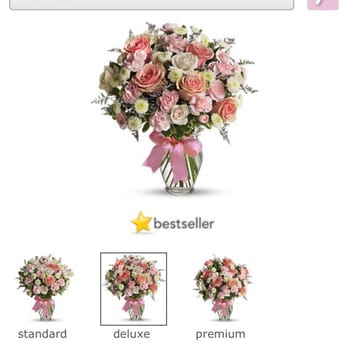 Helen's Flower Shop - The photo shown online that my husband ordered - Florists Near Me - Oakland, California