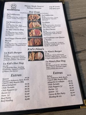 Menu photo 2 Bulldog Bistro Pasco, WA