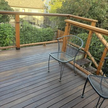 Gibson Fence and Deck - Ipe deck and cedar railing cleaned and stained by Tony and crew at Gibson Fence and Deck. - Fences & Gates Near Me - Burien, Washington Gibson Fence and Deck - Ipe deck and cedar railing cleaned and stained by Tony and crew at Gibson Fence and Deck. - Fences & Gates Near Me - Burien, Washington